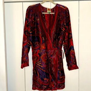 Farm Rio Macaw Arabesque Wrap Dress Medium
